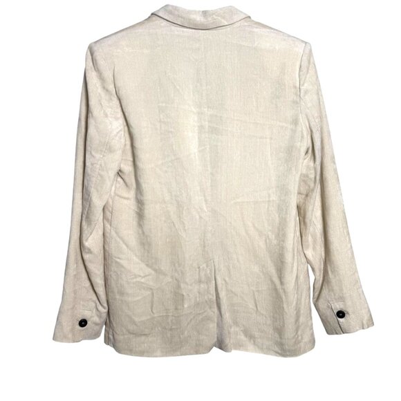 Forte Forte Ivory Pinwale Corduroy Blazer Size Medium Single Breasted Velvet Jac - Picture 4 of 9